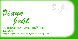 diana jekl business card